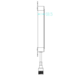 6dBi Circular Polarized RFID Antenna - Antenna drawing - 2