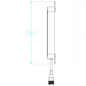 6dBi Circular Polarized RFID Antenna - Antenna drawing - 3