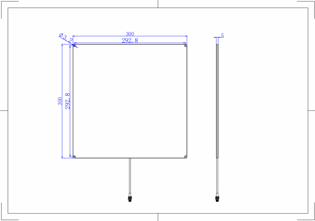 UHF Near-Field RFID Antenna - 300x300mm