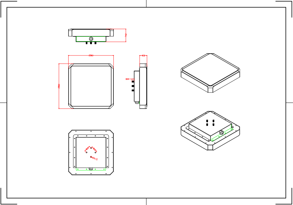 9dBi Circular RFID Antenna with Enclosure