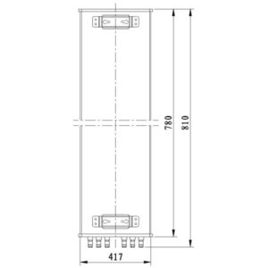 1710-2690MHz 20dBi 6 ports Triple Beam Antenna - Multibeam antenna -2