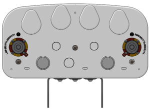 698-2690MHz 2 Ports 10 13.5dBi Outdoor Small Cell Antenna - Bottom View