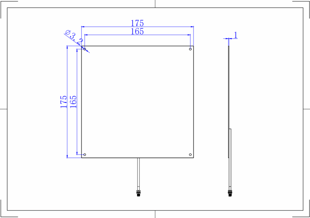 UHF Near-Field RFID Antenna - 175x175mm