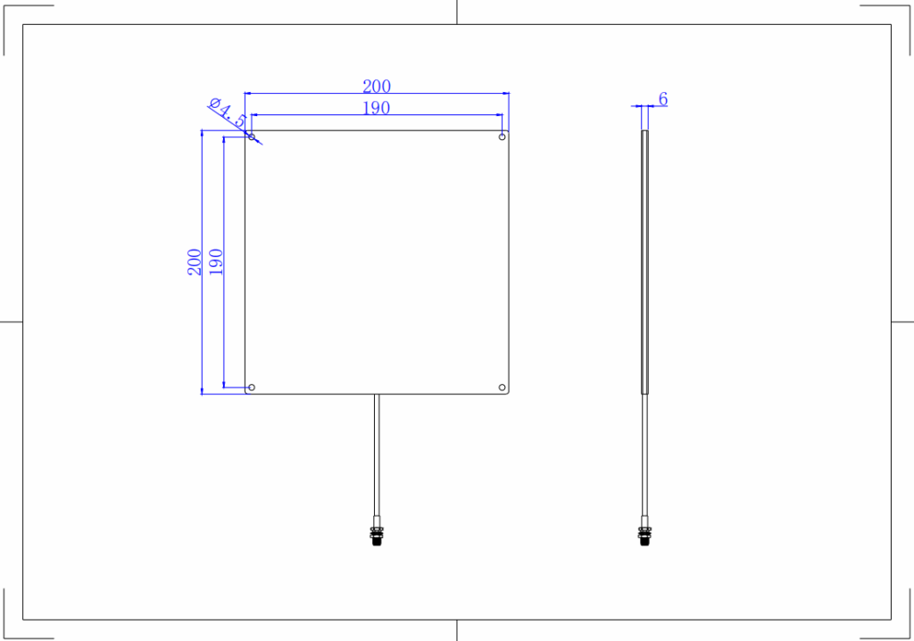 UHF Near-Field RFID Antenna - 200x200mm
