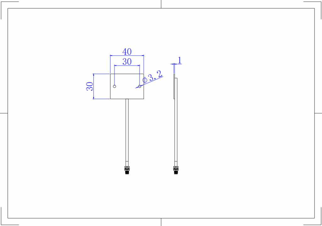 UHF Near-Field RFID Antenna - 40x30mm