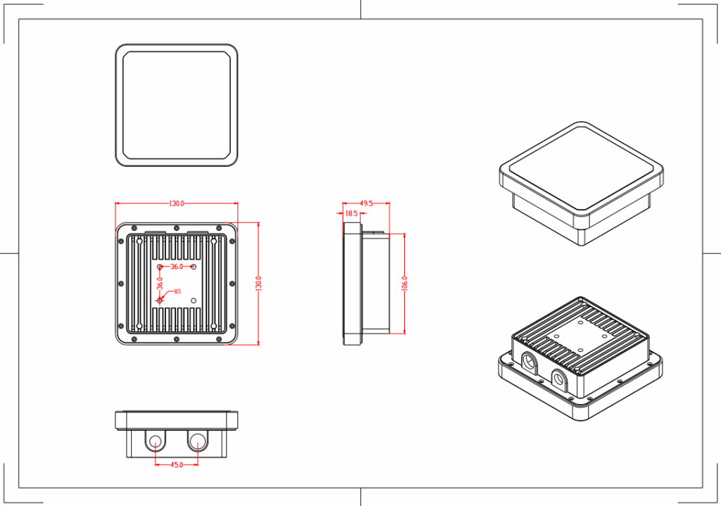 6dBi UHF RFID Compact Integrated Reader Antenna