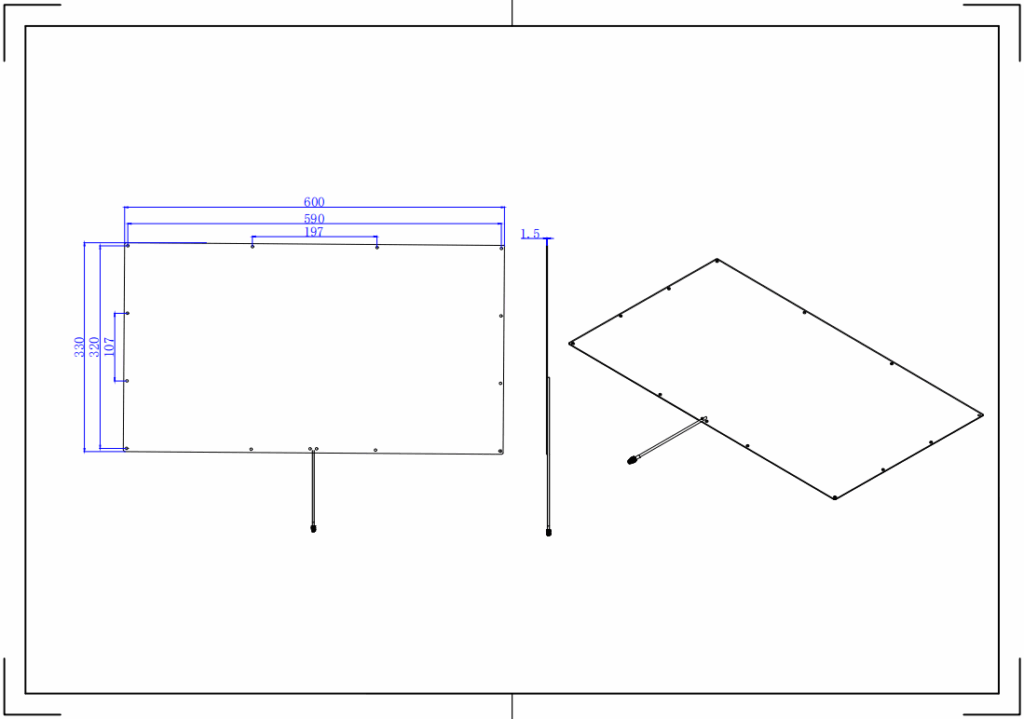 7dBi UHF RFID Tool Inventory PCB Antenna - 600x330mm
