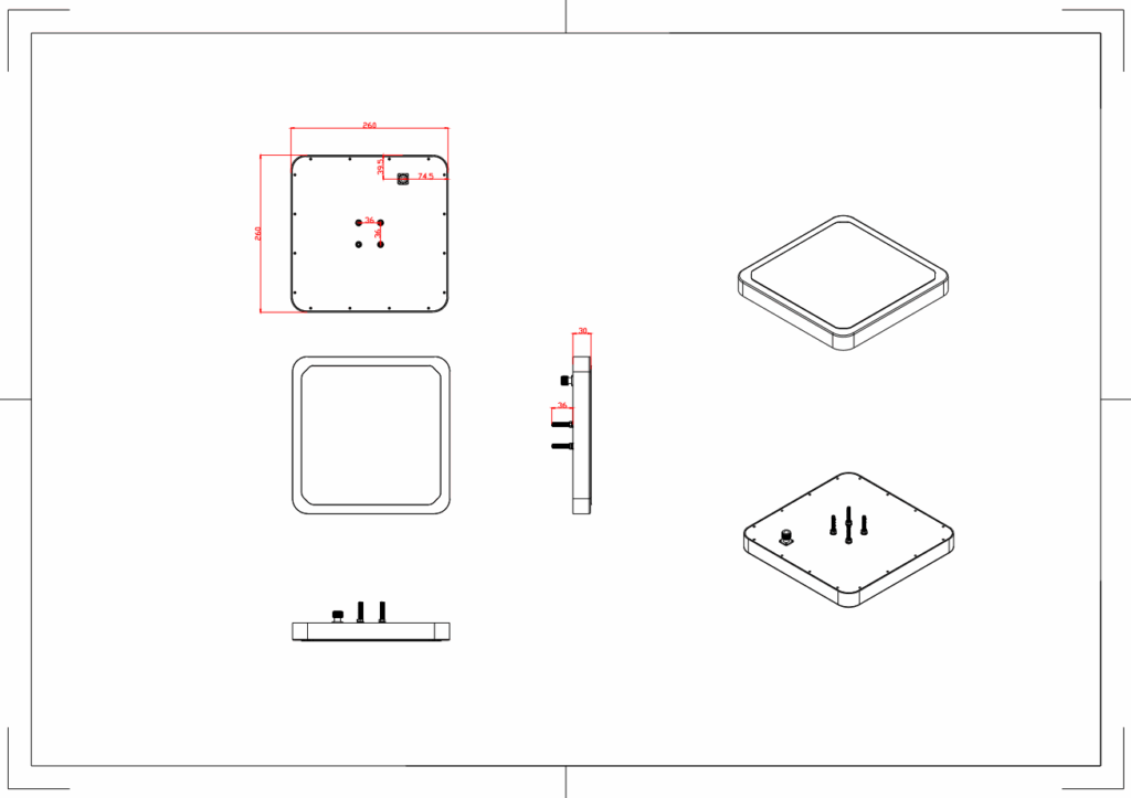9dBi Industrial Grade UHF RFID Reader Antenna
