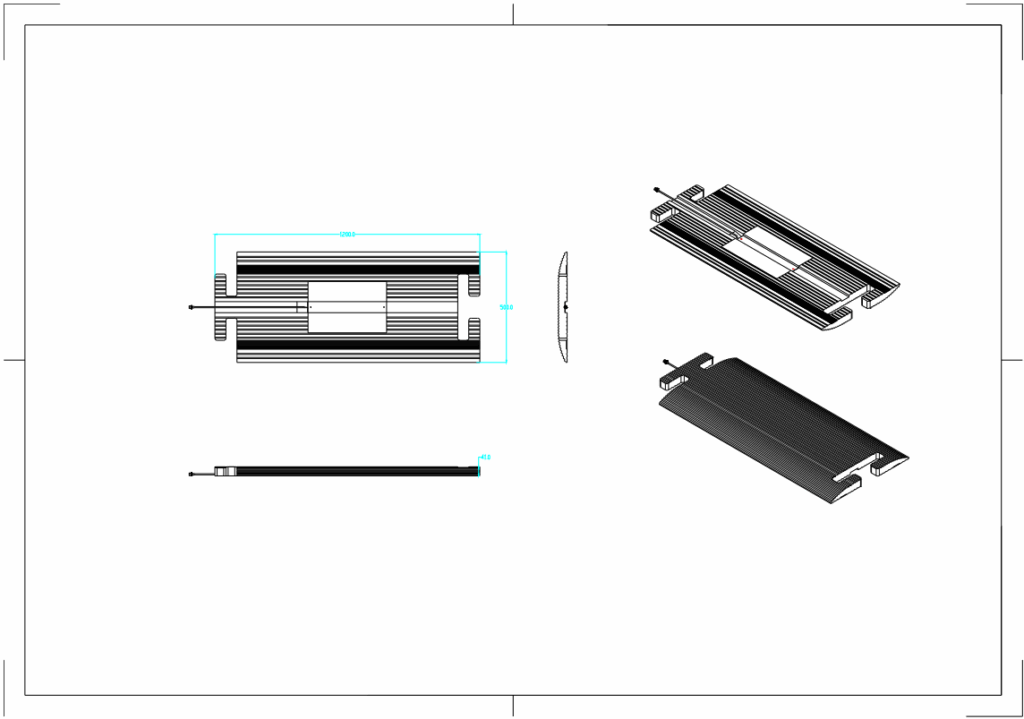 9dBi UHF RFID Personnel Tracking Ground Mat Antenna