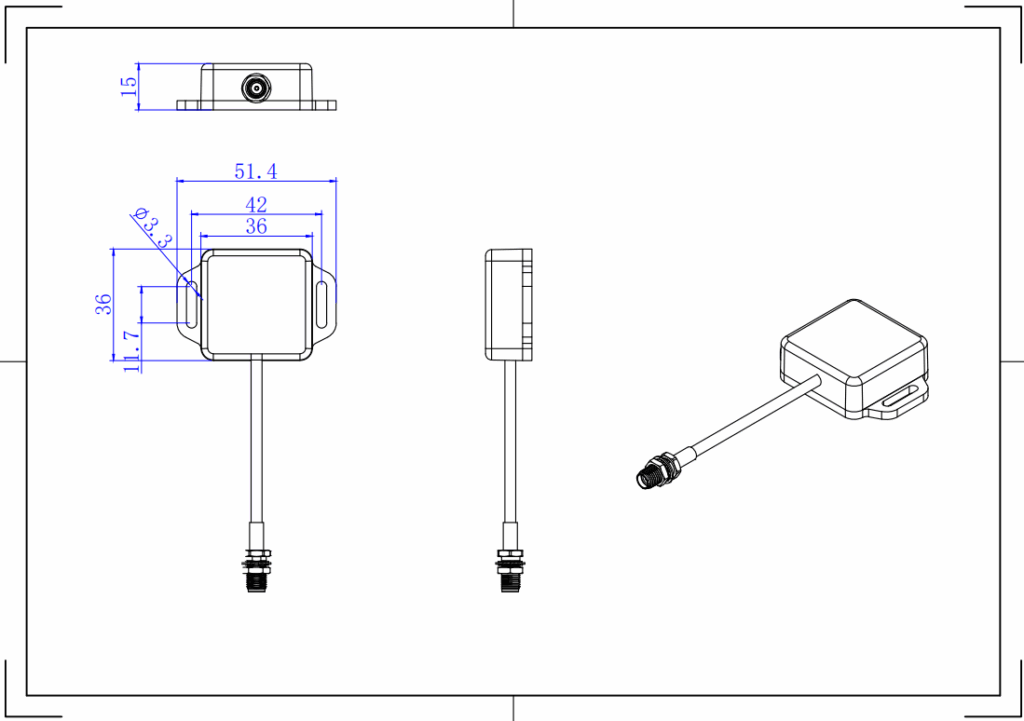 Mini RFID Tag Antenna - 36x36mm