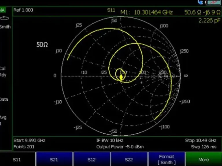vna-s11-smith-plot